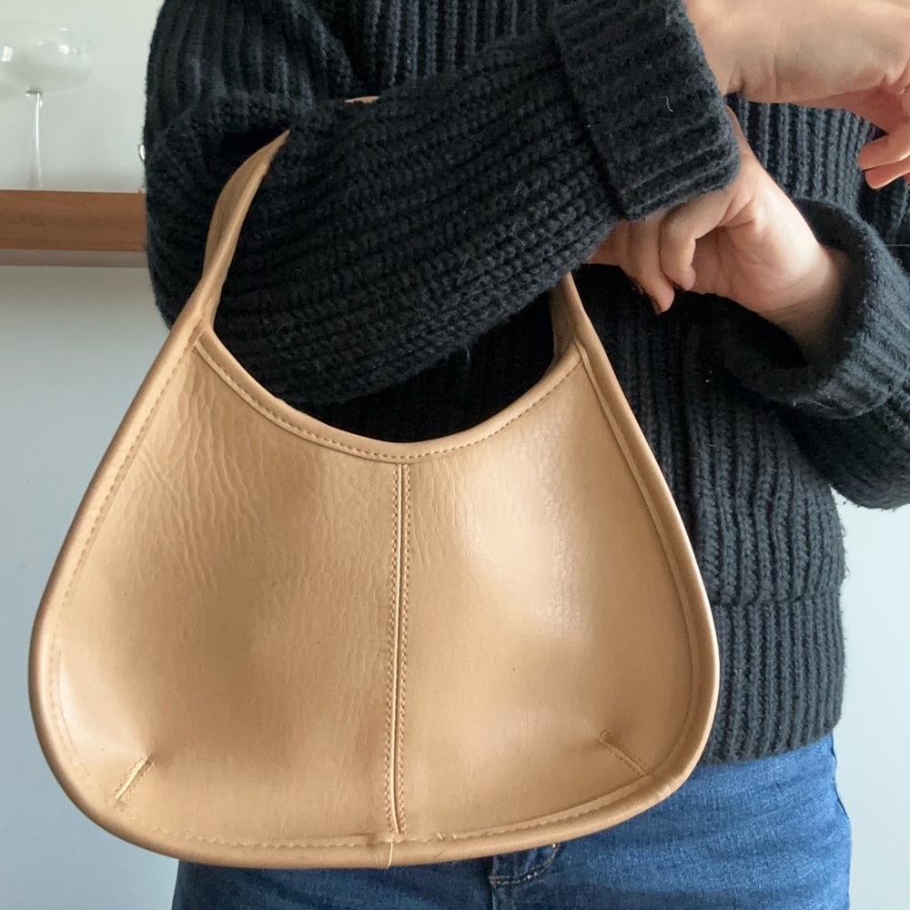 🟠 2/40$ Vintage Tan Mini Handbag with Coin Purse